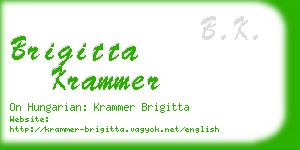 brigitta krammer business card